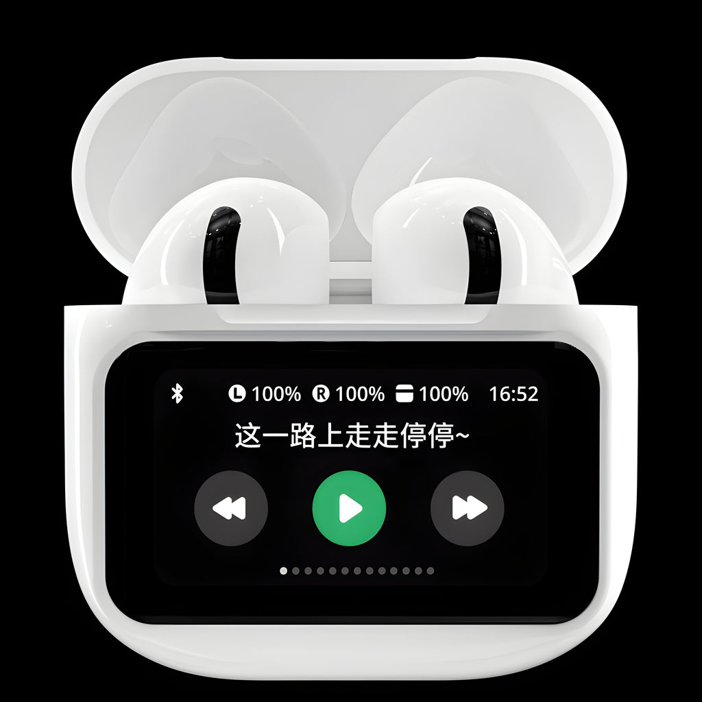 A9 Pro Touch Screen ANC/ENC Wireless Earbuds