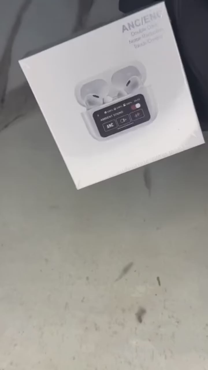 A9 Pro Touch Screen ANC/ENC Wireless Earbuds